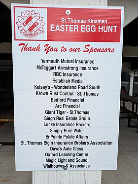 Easter Egg Hunt Sponsors