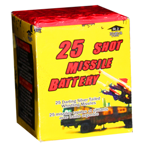 25 Shot Missile Battery firework