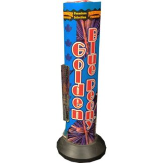 Golden Blue Peony family firework